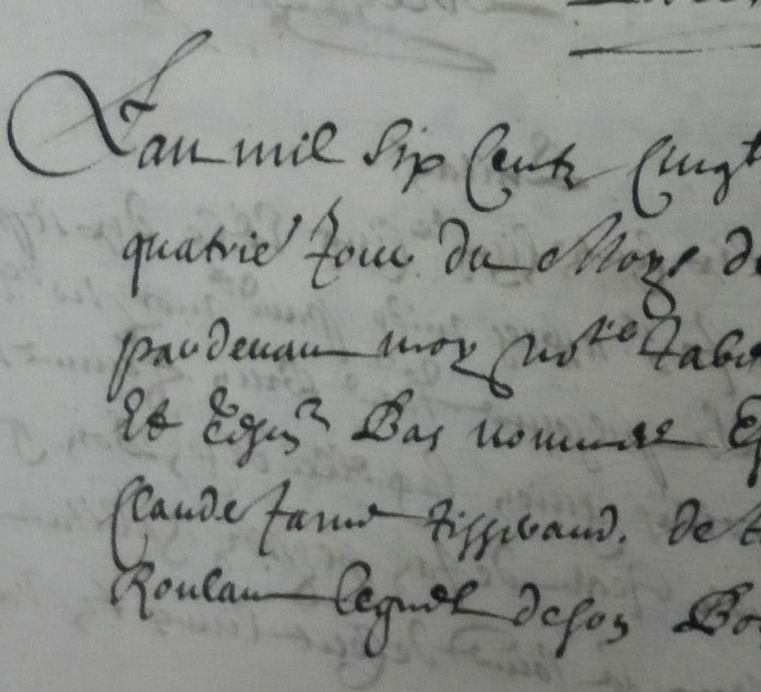 Ancien texte présenté pour l'atelier de paléographie à Montélimar