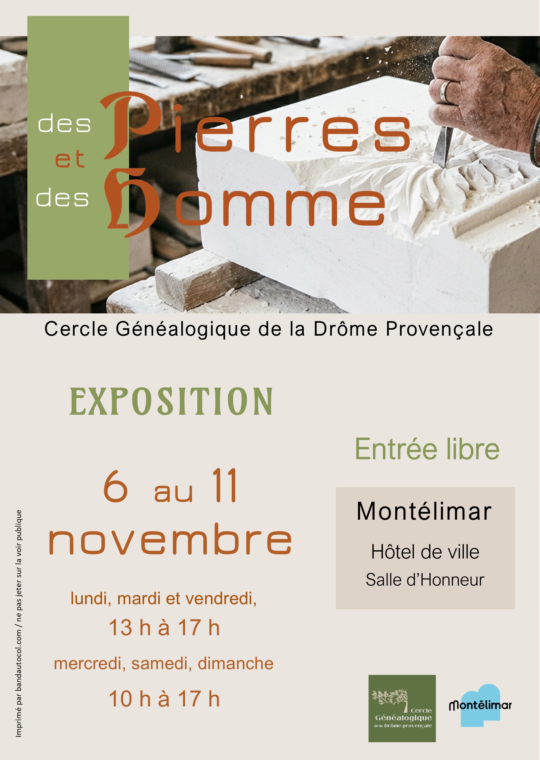 Des Pierres et des Hommes - Exposition par le Cercle Généalogique de la Drôme Prinvençale